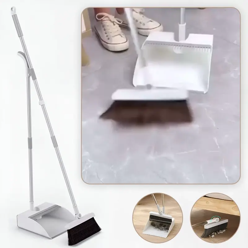 Wielofunkcyjny zestaw przenośnej miotły i szufelki HANKBROOM®