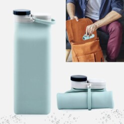 Składana Silikonowa Butelka na wodę 600 ml - BAGADORA®