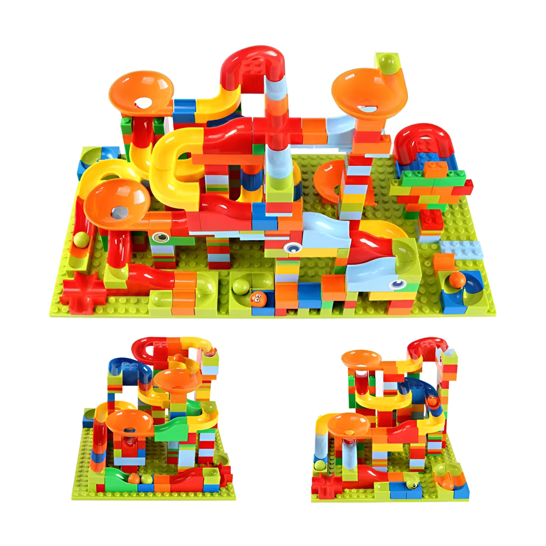 TOYNEXUS® Klocki tor wyścigowy dla dzieci (340 sztuk) - obrazek 2