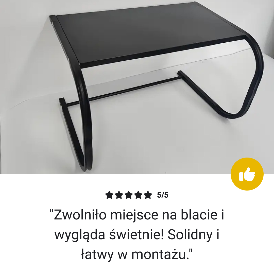 ElevateShelf – półka zapewniająca więcej miejsca w kilka sekund bez wiercenia - obrazek 7