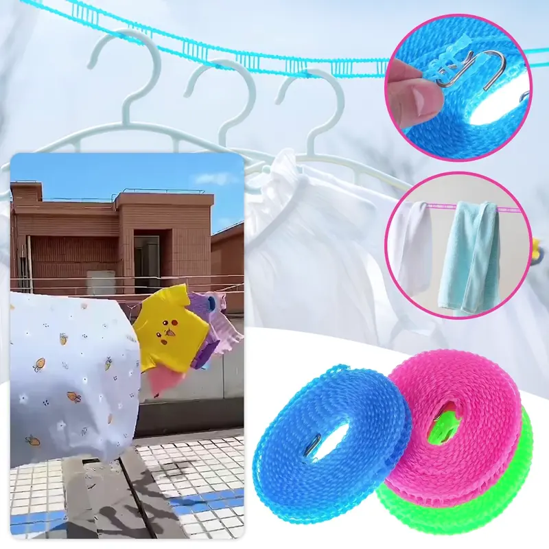 DRYLINES™ 5M NYLONOWA PRZENOŚNA SUSZARKA - 2+1 gratis!