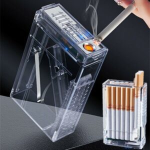 AKRYLOWA PAPIEROŚNICA Z ZAPALNICZKĄ ELEKTRYCZNĄ LIGHTCASE™