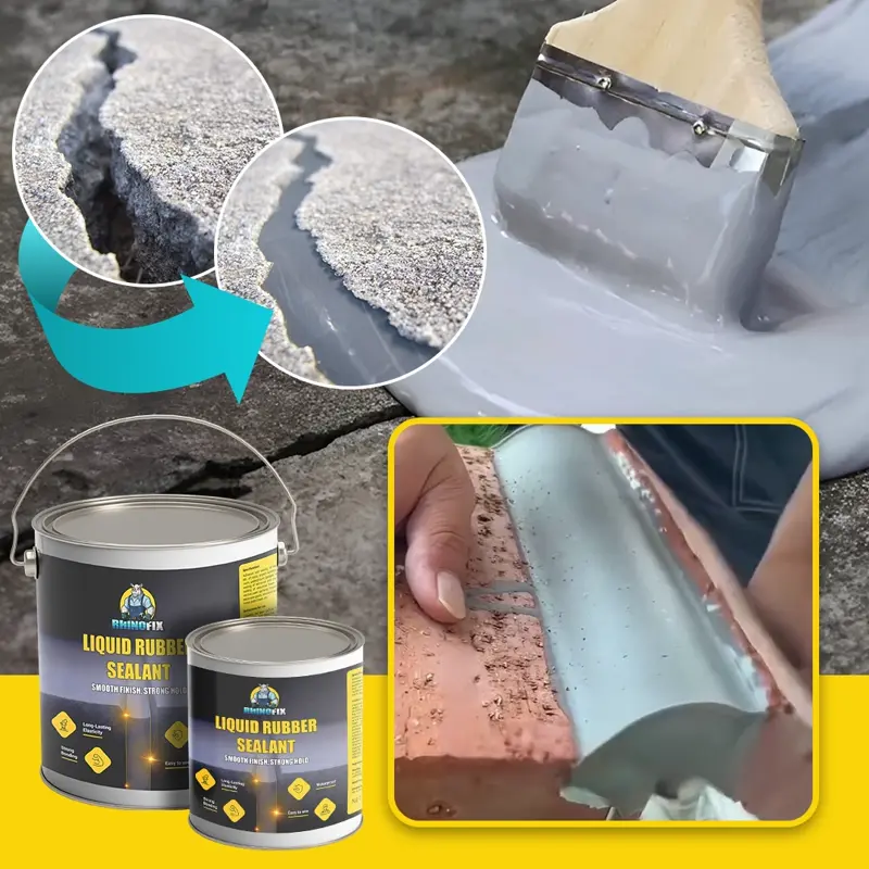 RHINOFIX GroutFlex – Uszczelniacz z płynnej gumy do pęknięć, przecieków i hydroizolacji (dostępny w różnych rozmiarach)