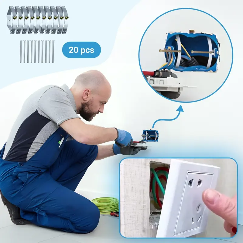 LISTWY KORYGUJĄCE DO GNIAZDEK ELEKTRYCZNYCH - OPAKOWANIE 20 SZTUK (+20 ŚRUB) REMEROD™