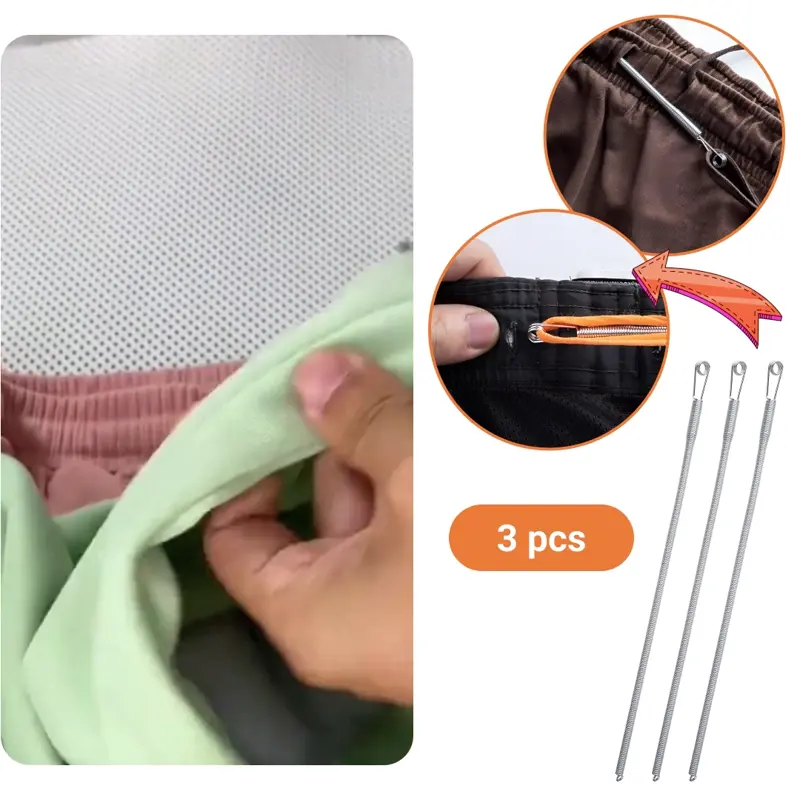 GARMENTFIX™ ELASTYCZNY WĄTEK ZE STALI NIERDZEWNEJ – 3 SZT.