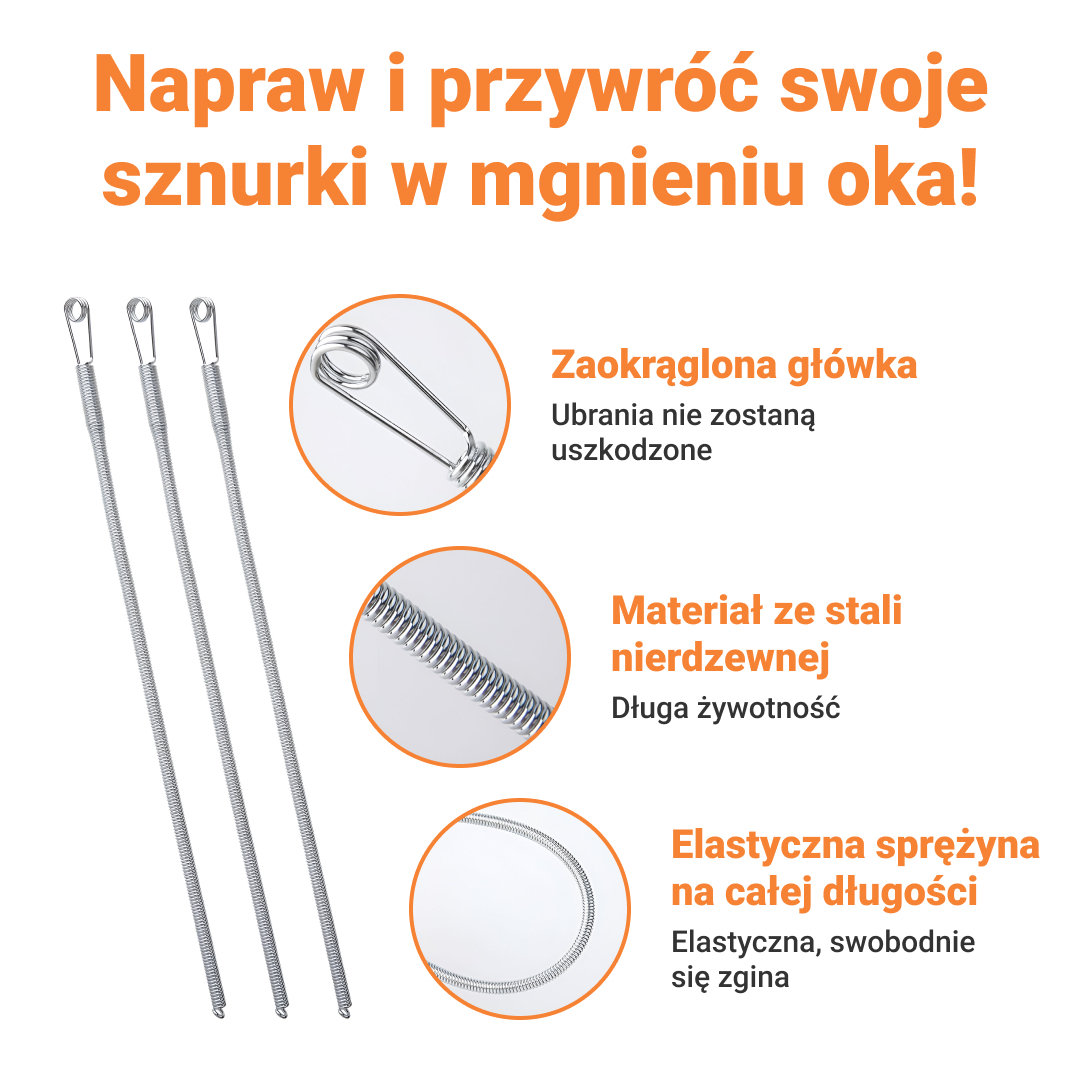 GARMENTFIX™ ELASTYCZNY WĄTEK ZE STALI NIERDZEWNEJ – 3 SZT. - obrazek 2