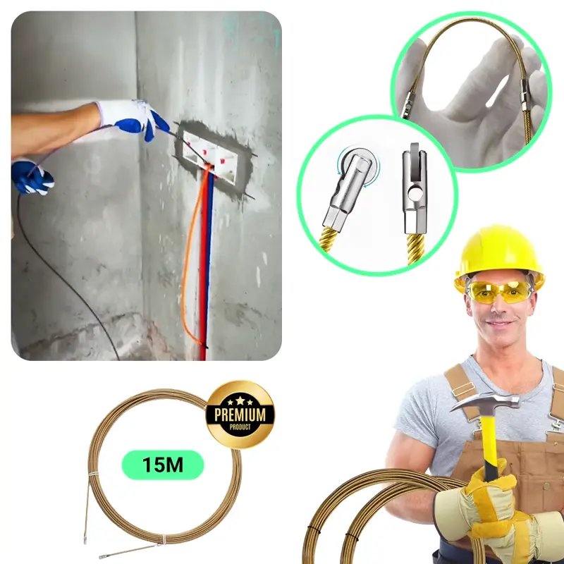 Wirelead™ – Narzędzie do Nawlekania Przewodów Elektrycznych 15 m