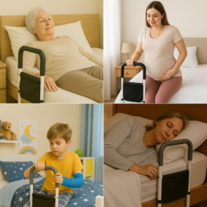 Alternative view of BEDMEDIC – uchwyt do łóżka ułatwiający bezpieczne wstawanie i kładzenie się (pasuje do każdego łóżka)