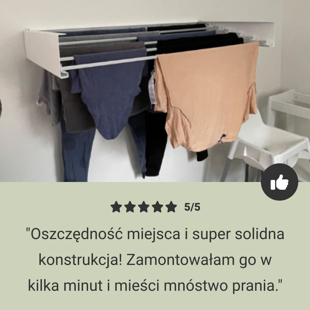 NINJARACK – składana ścienna suszarka na pranie oszczędzająca miejsce - obrazek 7