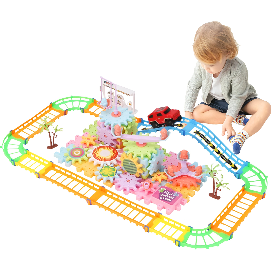 EduTrain - Zestaw Elektryczny Pociąg STEM 203 Elementy - obrazek 3