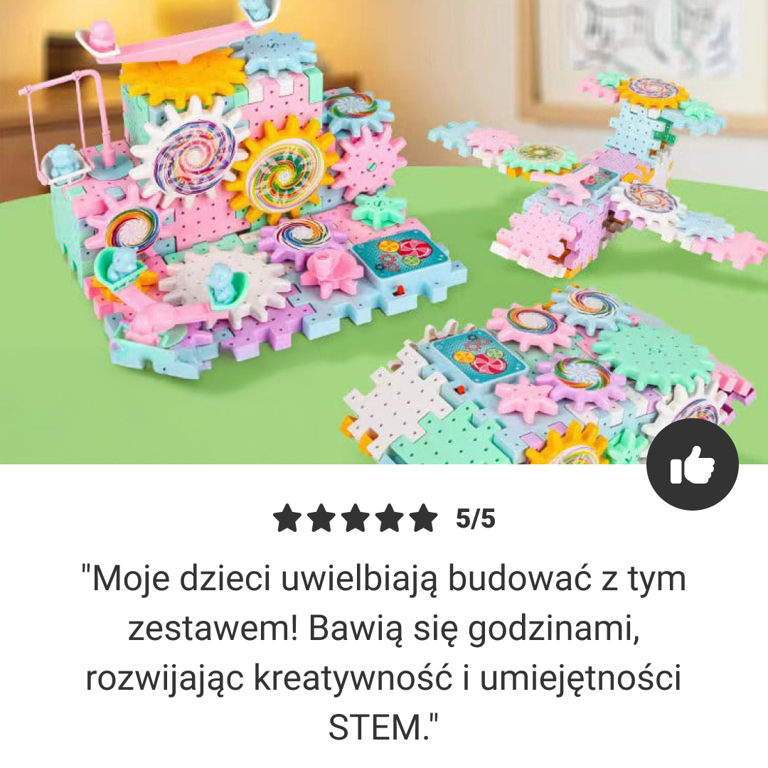 EduTrain - Zestaw Elektryczny Pociąg STEM 203 Elementy - obrazek 7