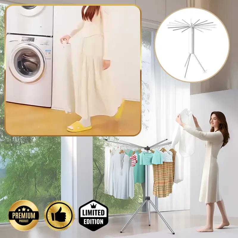 VIRELLO™ - Składana Suszarka na Pranie Ośmiornica