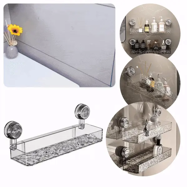 LotionRack™ to półka do łazienki, którą można zamontować bez wiercenia